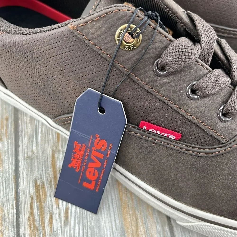 Levi's Mens Brown Ethan Casual Fashion Sneaker Shoes Size 9